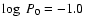 $\log~P_0=-1.0$