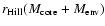 $r_{\rm {Hill}}(M_{\rm core}+M_{\rm env})$