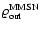 $\varrho_{\rm {out}}^{\rm {MMSN}}$