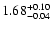$\rm 1.68^{+0.10}_{-0.04}$