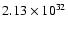 $2.13\times 10^{32}$