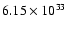 $6.15\times 10^{33}$