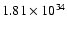 $1.81\times 10^{34}$
