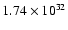 $1.74\times 10^{32}$