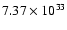 $7.37\times 10^{33}$