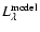 $L_{\lambda}^{\rm model}$
