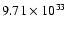 $9.71\times 10^{33}$