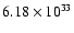 $6.18\times 10^{33}$