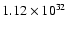 $1.12\times 10^{32}$