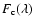 $F_{\rm c}(\lambda)$