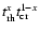 $t_{\rm rh}^x t_{\rm cr}^{1-x}$
