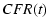 $\displaystyle \mbox{$CFR(t)$ }$