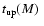 $\mbox{$t_{\rm up}(M)$ }$
