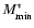 $M^*_{\rm min}$