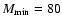 $M_{\rm min}=80$