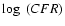 $\log~(CFR)$