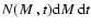 $N(\mbox{$M$ },t){\rm d}\mbox{$M$ }{\rm d}t$