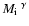 $\mbox{$M_{\rm i}$ }^{\gamma}$