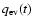 $q_{\rm ev}(t)$