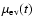 $\mbox{$\mu_{\rm ev}(t)$ }$