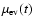 $\mu_{\rm ev}(t)$