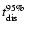 $\mbox{$t^{\rm 95\%}_{\rm dis}$ }$