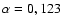 ${\alpha}=0,123$