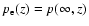 $p_{\rm
e}(z)=p(\infty,z)$