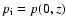 $p_{{\rm
i}}=p(0,z)$