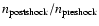 $n_{\rm postshock}/n_{\rm preshock}$