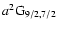 $a^2{\rm G}_{9/2,7/2}$