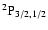 $^2{\rm P}_{3/2,1/2}$