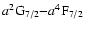 $a^2{\rm G}_{7/2}{-}a^4{\rm F}_{7/2}$
