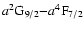 $a^2{\rm G}_{9/2}{-}a^4{\rm F}_{7/2}$