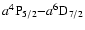 $a^4{\rm P}_{5/2}{-}a^6{\rm D}_{7/2}$