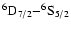 $\rm ^6D_{7/2}{-}^6S_{5/2}$