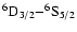 $\rm ^6D_{3/2}{-}^6S_{5/2}$