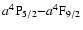$a^4{\rm P}_{5/2}{-}a^4{\rm F}_{9/2}$