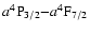 $a^4{\rm P}_{3/2}{-}a^4{\rm F}_{7/2}$