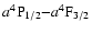 $a^4{\rm P}_{1/2}{-}a^4{\rm F}_{3/2}$