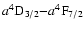 $a^4{\rm D}_{3/2}{-}a^4{\rm F}_{7/2}$
