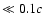 $\ll 0.1c$