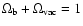 $\Omega_{\rm b}+\Omega_{\rm vac}=1$