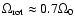 $\Omega_{\rm rot}\approx 0.7 \Omega_{0}$