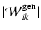 $\vert\mathcal{W}_{ik}^{\rm gen}\vert$