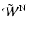 $\tilde{\mathcal{W}}^{\rm N}$