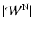 $\vert\mathcal{W}^{\rm N}\vert$