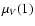 $\mu_V(1)$