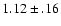 $1.12\pm .16$