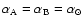 $\alpha _{\rm A}=\alpha _{\rm B}=\alpha _{\odot }$